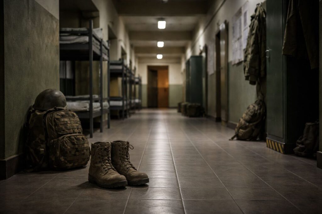 избиение солдата